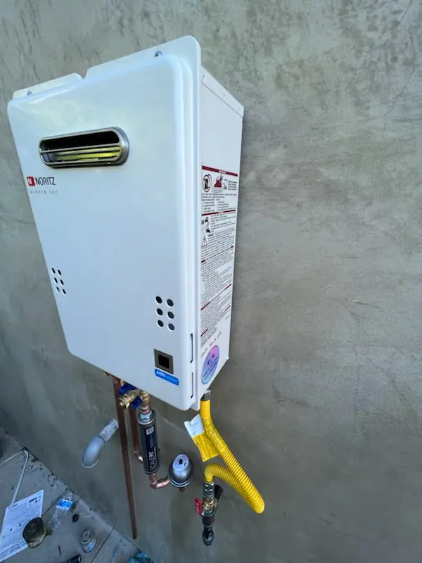 Tankless water heater installation for Woodlake homes